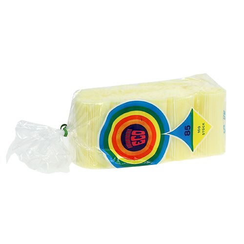 Floristik24 Skladané manžety svetložlté 8,5cm 100p.