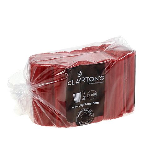 položky Skladané manžety červené 10,5cm 100 kusov