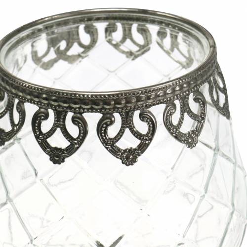 položky Lampáš sklenený pohár starožitný Ø13cm V18,5cm