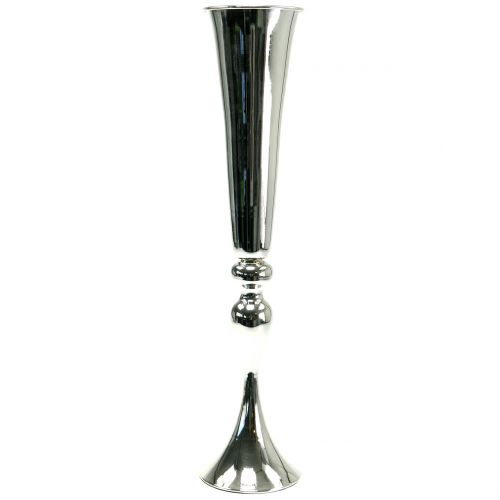 Floristik24 Váza na pohár strieborná Ø11,5cm V56cm