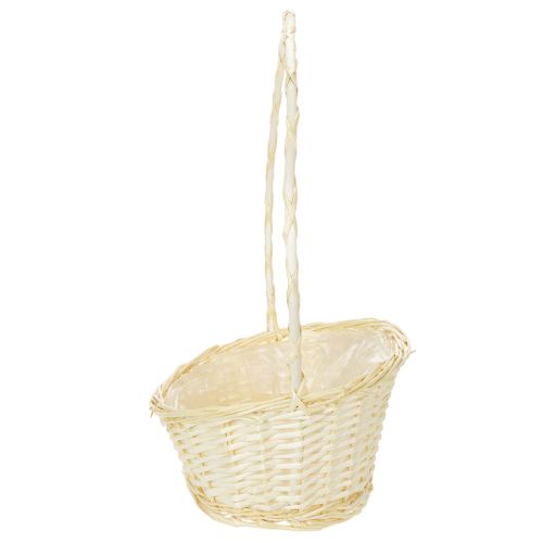Darčekový košík cca 38 cm x 27 cm, svetlý | Floristik24.sk