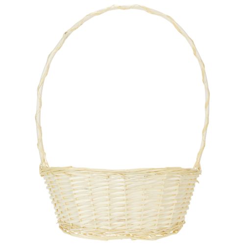 Darčekový košík cca 38 cm x 27 cm, svetlý | Floristik24.sk
