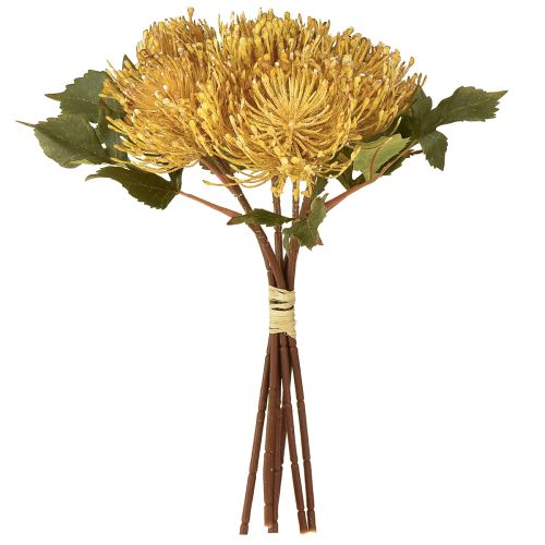 položky Umelý ihelníček Protea Leucospermum žltý 30 cm 6 ks