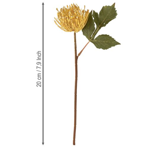 položky Umelý ihelníček Protea Leucospermum žltý 30 cm 6 ks