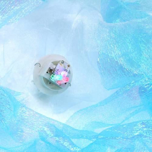 položky Ozdobná medúza na zavesenie modrá trblietavá s LED svetlom Ø26 V65cm