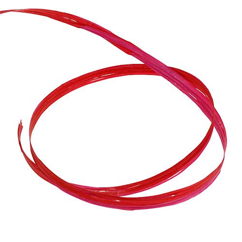 položky Raffia dvojfarebná červeno-ružová 200m