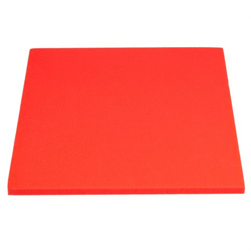 Floristik24 Kvetinový penový tanier červený 3ks