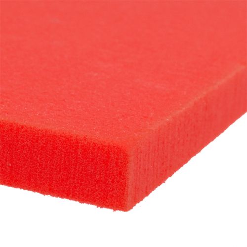 Floristik24 Kvetinový penový tanier červený 3ks