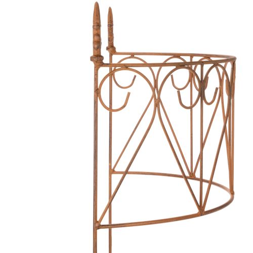 položky Záhradný kolík, kovová mriežka na kvetinové záhony a všestrannú záhradnú dekoráciu, 60 cm