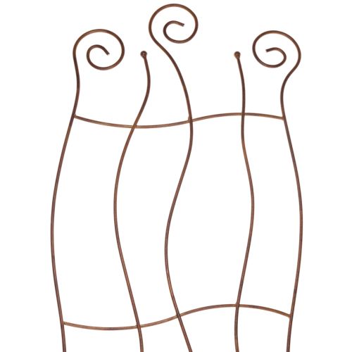 Kovová záhradná mriežka so zaobleným dizajnom pre popínavé rastliny, 110 cm