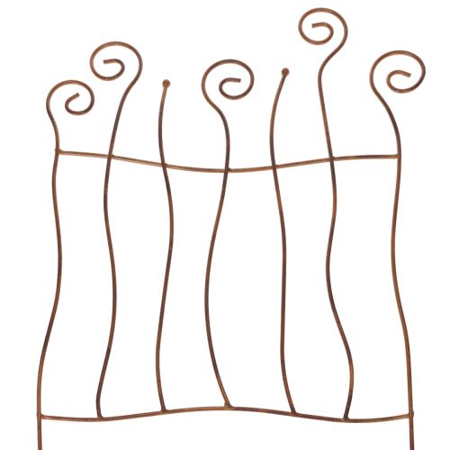 Mriežka, lezecká pomôcka, zakrivený kov, umelecká záhradná dekorácia, 72 cm