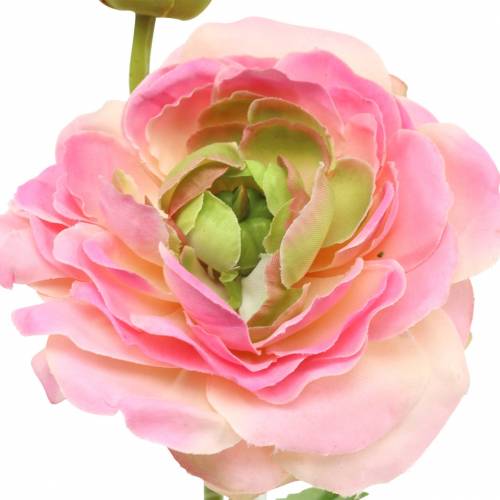 položky Kvet ranunculus a púčik umelý ružový 34cm