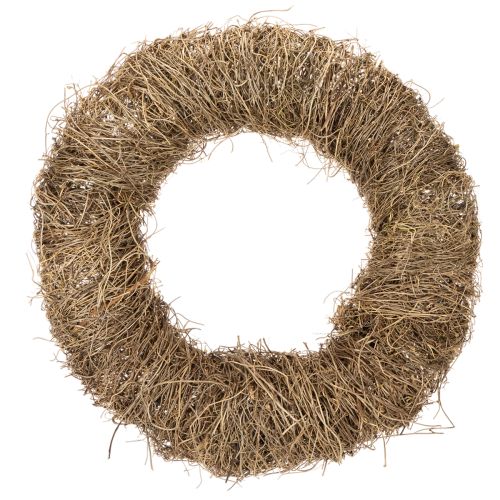 Veniec z prírodného materiálu, prírodný dekoratívny veniec na DIY projekty, 35 cm