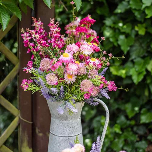 položky Rhodanthe ružovo-ružová, hodvábne kvety, umelá rastlina, strapec slamených kvetov L46cm