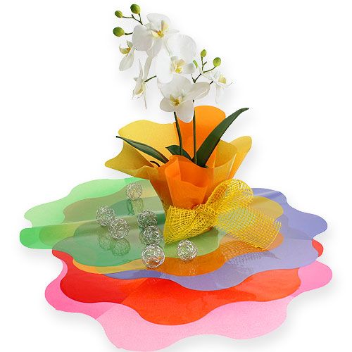 Floristik24 Kvetinová manžeta Ø40cm červená 50p