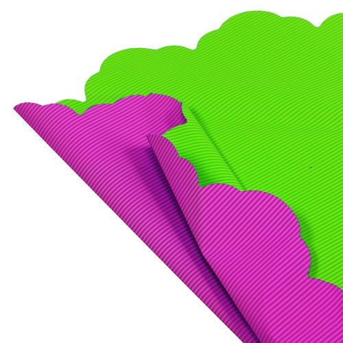 Floristik24 Rondella Ø48cm dvojfarebná ružovo-zelená 50p