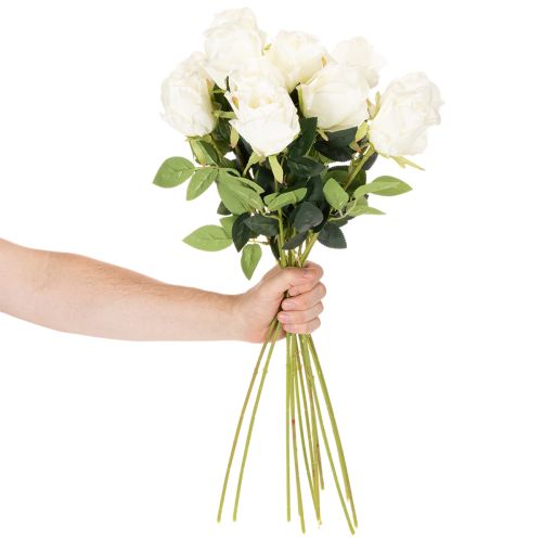 Umelý kvet ruže, dlhá stonka, do vázy, 62 cm, 12 kusov | Floristik24.sk