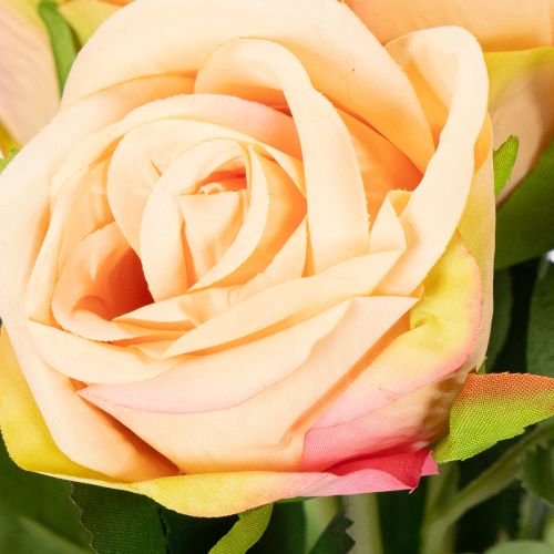 položky Umelá kytica ruží s realistickým vzhľadom, dlhotrvajúca, na svadobnú dekoráciu, 44 cm, 6 kusov