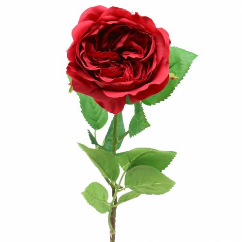 Floristik24 Ruža umelý kvet červený 72cm