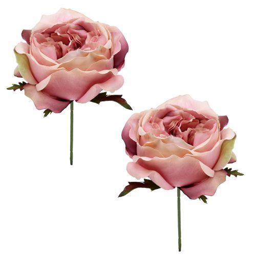 Floristik24 Krém na hlavu ruže, ružový 17cm 4ks