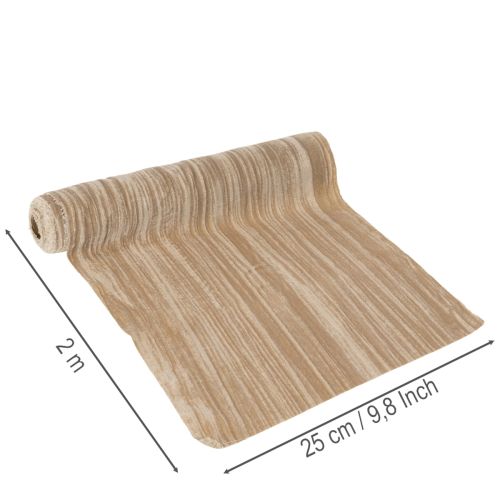 Prestieranie na stôl, zamatová stuha, drvený zamat 25 cm 2 m | Floristik24.sk