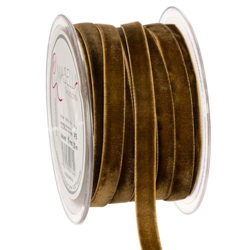 Dekoratívna zamatová stuha, úzka, šírka 10 mm, dĺžka 20 m, na kotúči