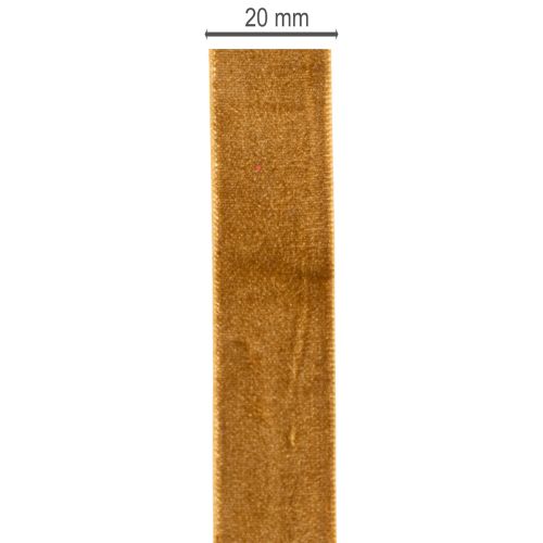 Dekoratívna zamatová stuha na rolke, jemné darčekové balenie, 20 mm x 10 m | Floristik24.sk