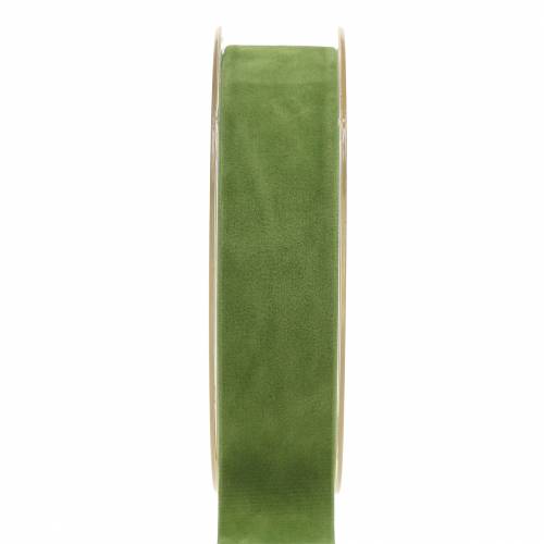 položky Zamatová stuha zelená 25mm 7m