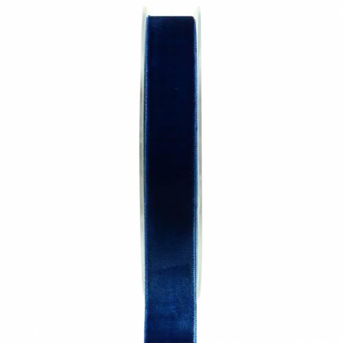 Floristik24 Zamatová stuha modrá 20mm 10m