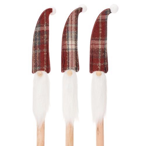 Vianočné ozdobné kolíky v tvare škriatkov, Santa Claus s plstenou čiapkou, 58 cm, 6 kusov kúpiť | Floristik24.sk