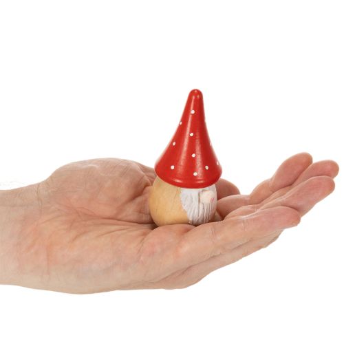Mini figúrka škriatka, muchotrávka, dekorácia na stôl 10 cm, 6 ks | Floristik24.sk