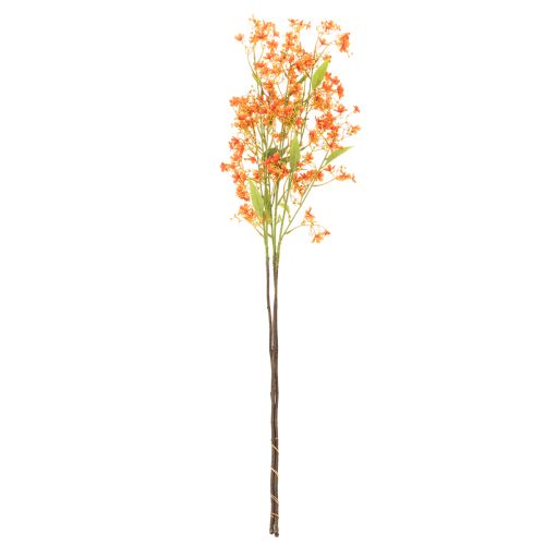 Umelý kvet orchidea vetvička oranžová filigránová dekorácia izby 110 cm 3 ks | Floristik24.sk