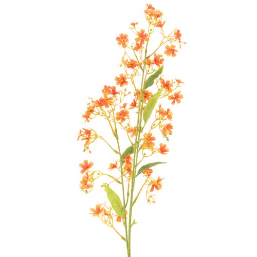 Umelý kvet orchidea vetvička oranžová filigránová dekorácia izby 110 cm 3 ks | Floristik24.sk