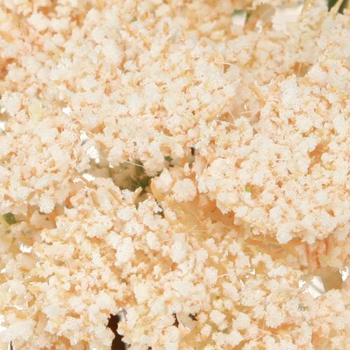 položky Umelý krémový rebríček, umelé kvety rebríčka 30 cm, 6 ks