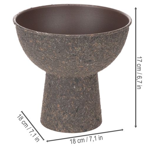 Okrúhla miska na rastliny s dnom, 18 cm | Floristik24.sk