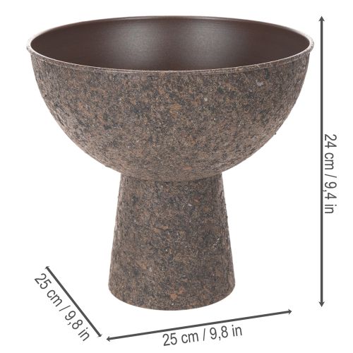 Okrúhly kvetináč na stojane, moderný kvetináč, 25 cm | Floristik24.sk