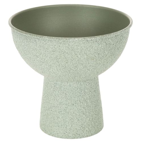 Moderný okrúhly kvetináč na vysokej základni, 18 cm