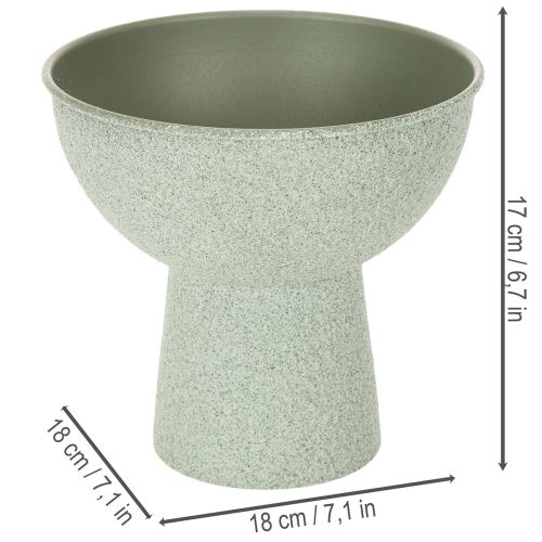 Moderný okrúhly kvetináč na vysokej základni, 18 cm | Floristik24.sk