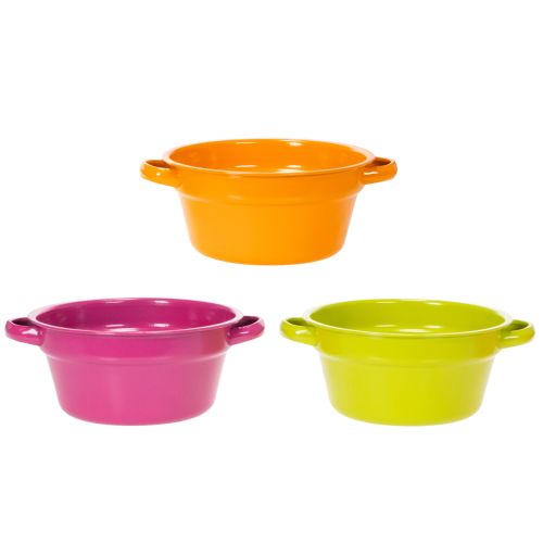 položky Kovový kvetináč, letná dekorácia do obývačky, 23 cm, 3 kusy