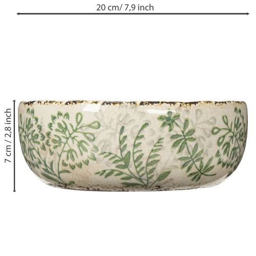 položky Miska v rustikálnom štýle s jedinečným vzorom, 20 cm