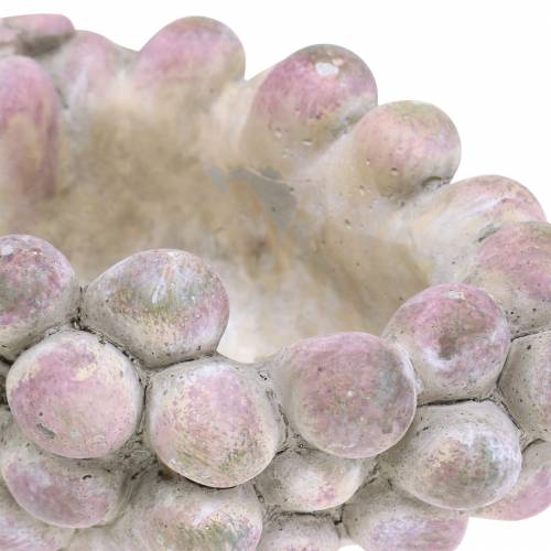 Floristik24 Dekoračná miska hrozno šedá fialová krémová 19×14cm V9,5cm