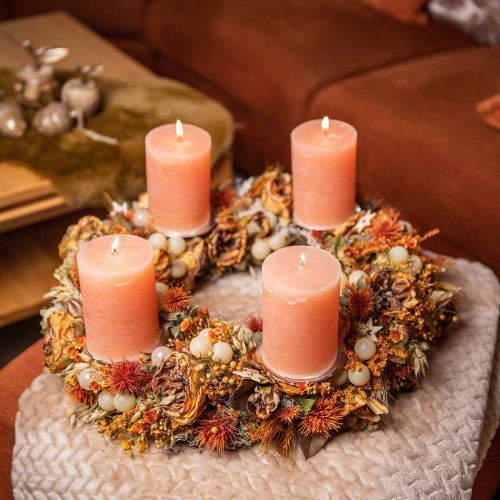 položky Gypsophila umelé kvety sadra bylina pomaranč L30cm 6 kusov v zväzku