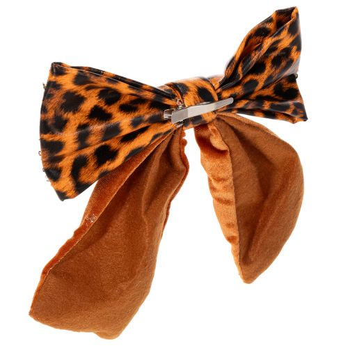 Dekoratívna mašľa s leopardím