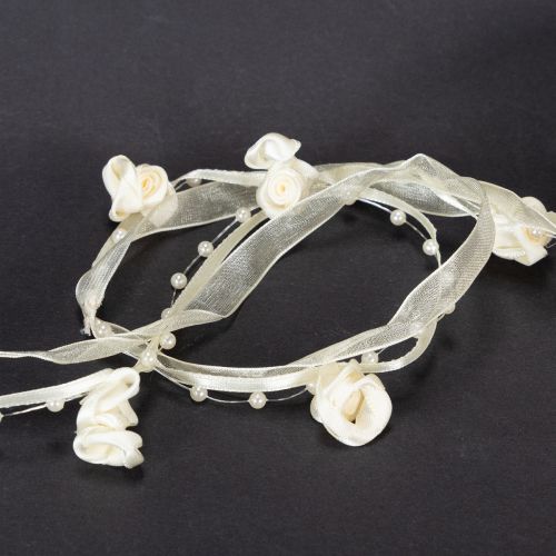 položky Stuha Valentino krémová 15mm 5m