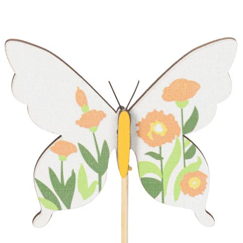 položky Kolíky v tvare motýľov, ideálne ako pútavé dekorácie do záhrady alebo kvetináča, 29 cm, 12 kusov