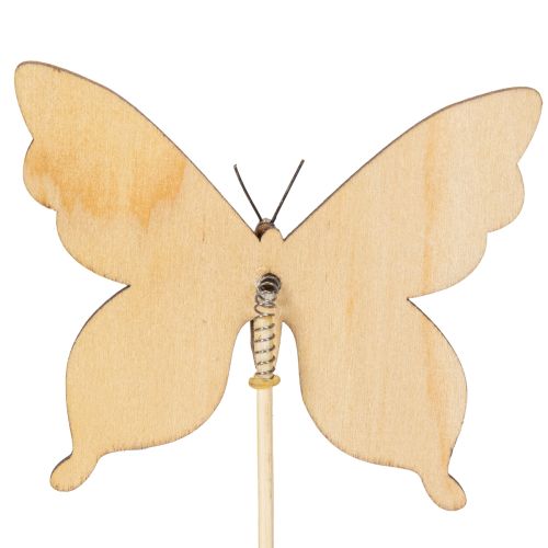 položky Kolíky v tvare motýľov, ideálne ako pútavé dekorácie do záhrady alebo kvetináča, 29 cm, 12 kusov
