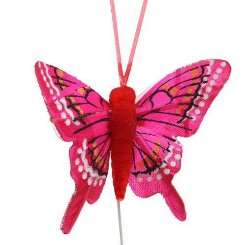 položky Deko motýlik s drôtom 5cm 24ks tried