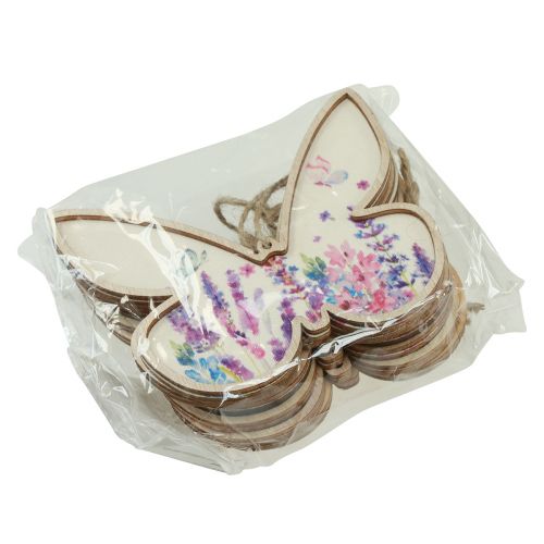 položky Motýľ Drevená dekorácia Vešiak obliečky 11,5x9,5cm 6 ks