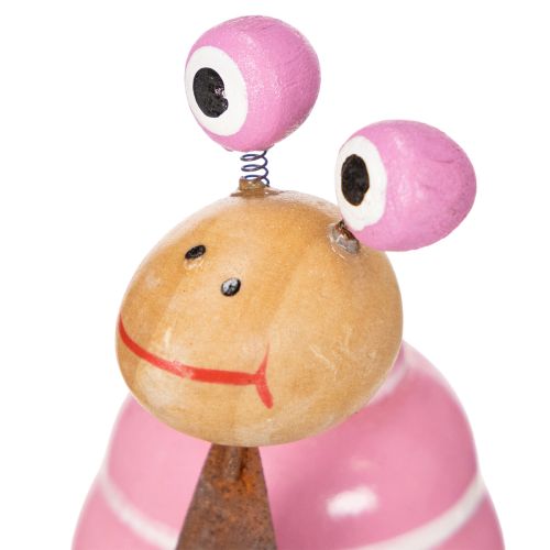 položky Figúrka slimáka so zábavným dizajnom, pôvabná jarná dekorácia, 9 cm, 4 diely