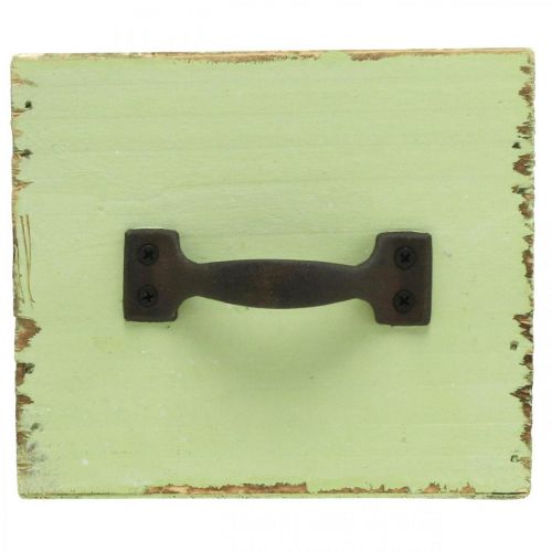 položky Zásuvka kvetináča svetlozelená shabby chic 12,5×12,5×10cm